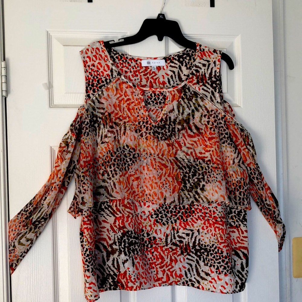 Cold shoulder blouse